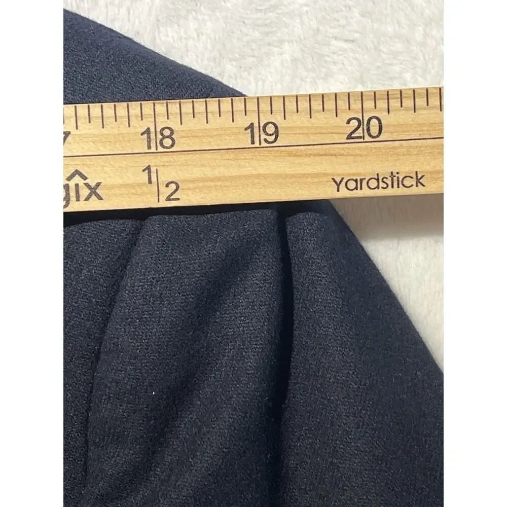 Vintage Austin Reed 40L Navy Blue Flannel Blazer Shank Buttons Unconstructed - Picture 10 of 16